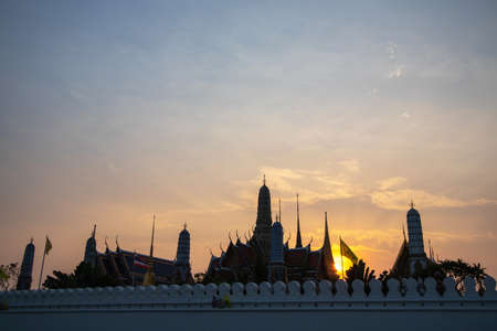 Wat Phra Kaew or Wat Phra Si Rattana Is the most beautiful temple in Bangkok, Thailandの写真素材