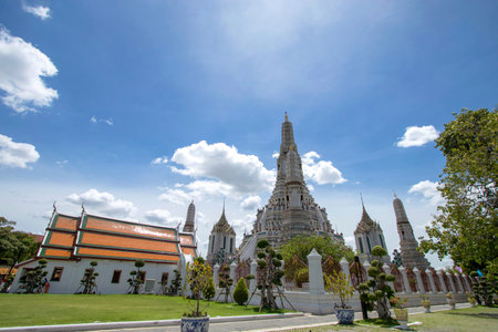 Wat Arun Rachawararam has beautiful architecture and is a popular tourist destination in Bangkok in...