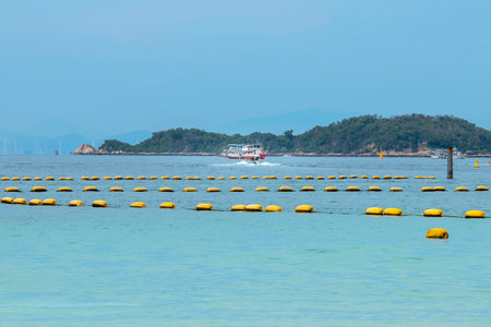 Scenery of Koh Lan, a popular sea attraction of Chonburi Province in Thailand.