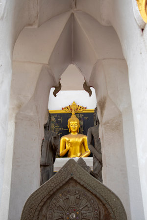 Wat Bang Kadi has beautiful architecture in Pathum Thani province in Thailand.の写真素材