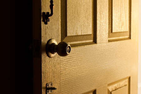 door at  eveningの写真素材