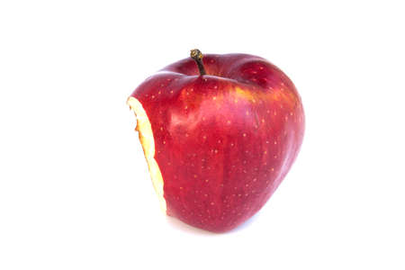 apple on white backgroundの写真素材