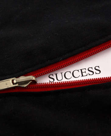 open of zip conceptの写真素材