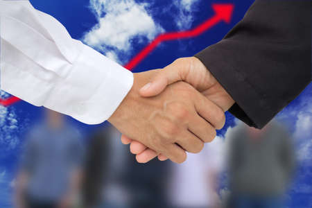 hand holding handの写真素材