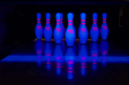 Bowling pin Glowのeditorial素材