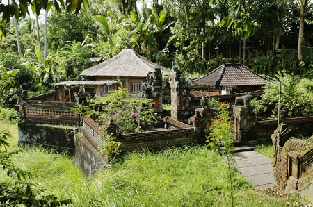 small temple in bali indonesiaの写真素材