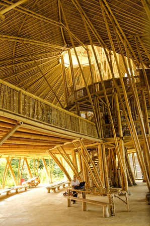 green school interior in bali indonesiaのeditorial素材