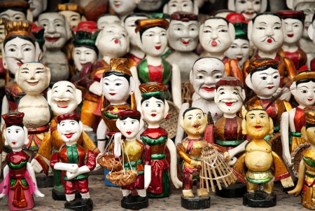 traditional puppets in hanoi vietnamのeditorial素材