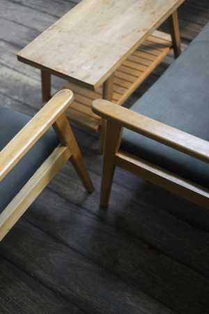 interior design detail of retro cool wood furniture interior design detail of retro cool wood furniture