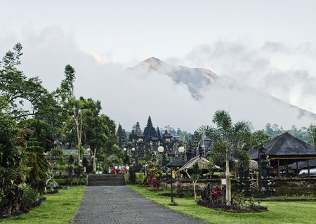 besakih temple complex famous landmark attraction in bali indonesiaのeditorial素材