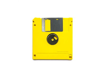 Floppy disk magnetic computer isolated on a white background.の写真素材