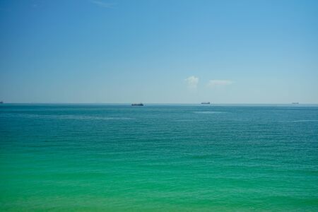 The sea landscape on hellfire pass beach of Koh Si Chang, Chonburi, Thailand.の写真素材