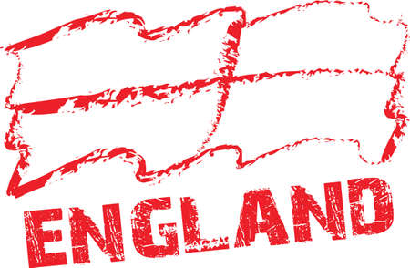 england flag  with white Backgroundのイラスト素材