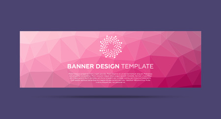 polygonal style banner design. abstract low poly backgroundのイラスト素材