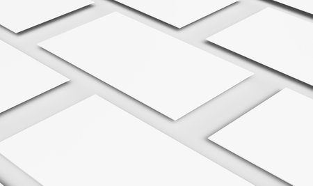 business cards. branding mock up. corporate stationary. 3d renderの写真素材