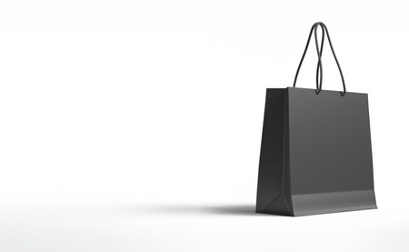 shopping bag 3d illustration. copy space, isolatedの写真素材