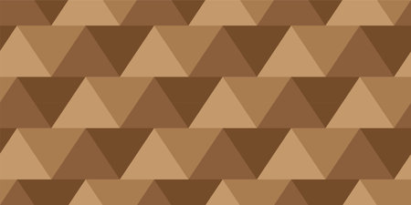 seamless brown triangles pattern. vector seamless textureのイラスト素材