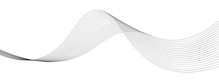 abstract black and white vector wave background.のイラスト素材