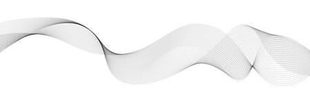 abstract black and white vector wave background.のイラスト素材