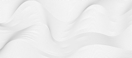 black and white wavy stripes background. Vector illustrationのイラスト素材