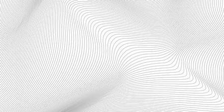 abstract black and white vector wave backgroundのイラスト素材