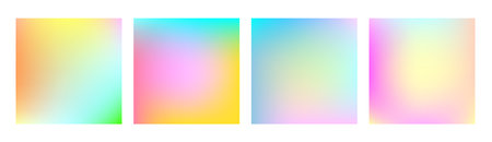 Set of colorful gradient backgrounds. Vector illustration