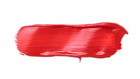 red brush stroke pattern on a white backgroundの写真素材