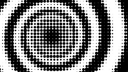 black and white Halftone dots effect. Vector illustrationのイラスト素材