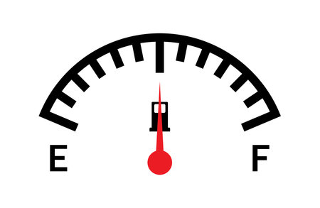 Fuel tank gauge icon. Vector illustrationのイラスト素材