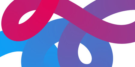 gradient color lines. curved dynamic wave. Vector illustration