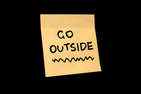 Encouragement to take a break and enjoy the outdoorsの写真素材