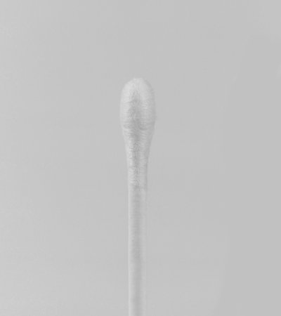 Close up of a cotton swab. close up macroの写真素材