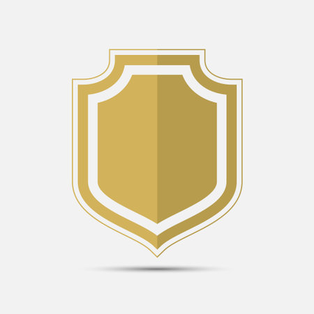 shield icon isolated. Vector illustrationのイラスト素材