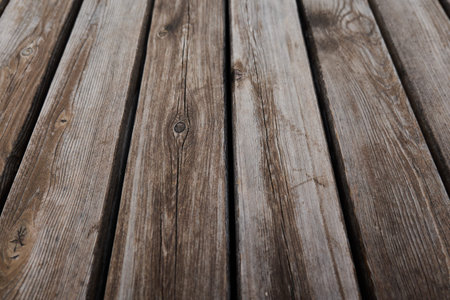 Detailed texture of rustic wooden planks in warm tones