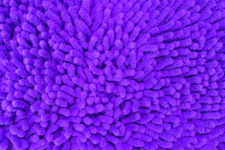 Close up of Fluffy Purple Fabric Background Texture for Furniture Material