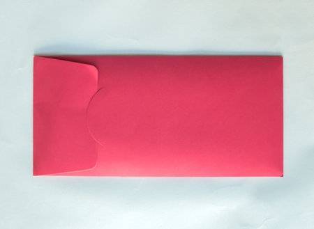 Back of Classic Pastel Pink Envelope with Copy Space to input Text for Wedding Invitation