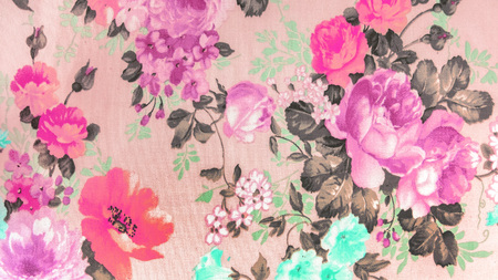 Retro Laces Fabric in Floral Abstract Seamless Pattern on Textile Texture Background, used as Furniture Material or Vintage Style Interior Designの写真素材