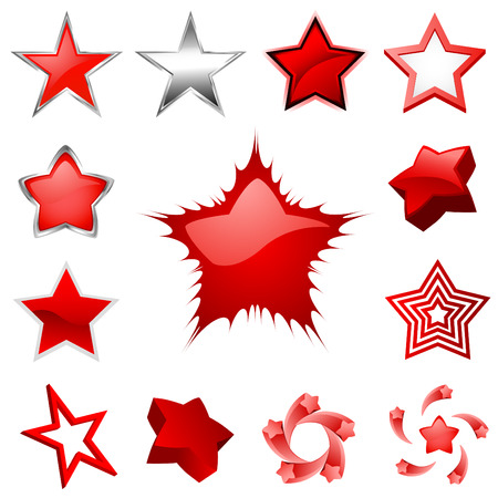 set of star graphics のイラスト素材