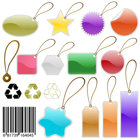 tags great set のイラスト素材