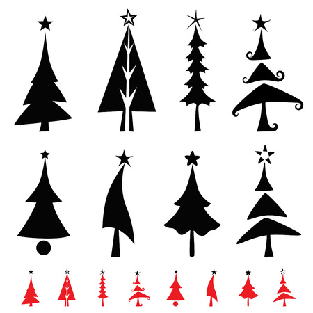 christmas pine tree のイラスト素材