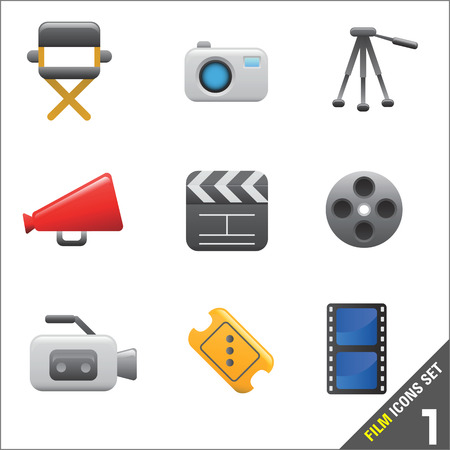 film icon  vector のイラスト素材