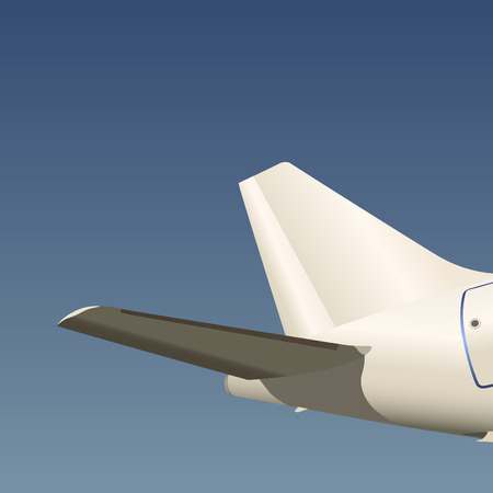 airplane back wing vector のイラスト素材