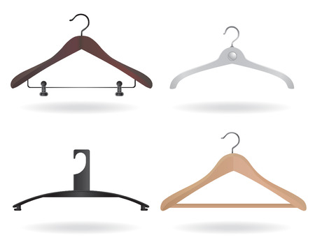 set of hanger vectorのイラスト素材