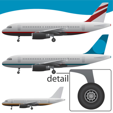 great detail airplane のイラスト素材