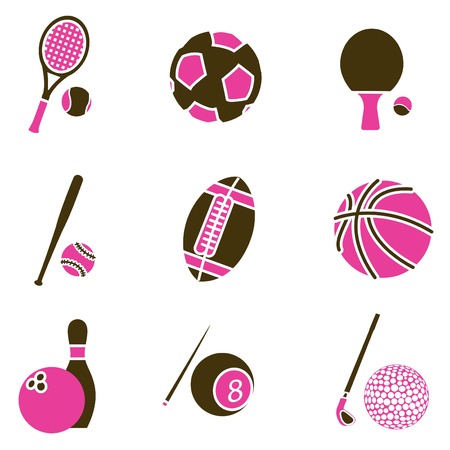 sport object icon set のイラスト素材