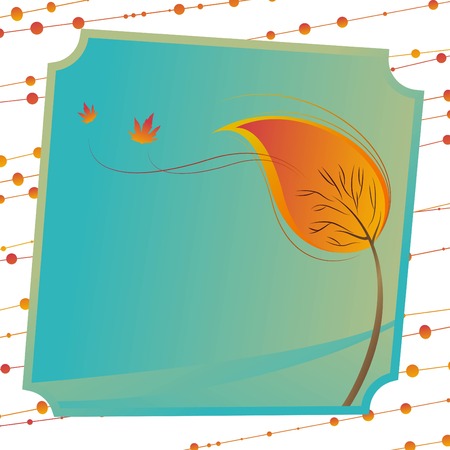 tree and leafs のイラスト素材