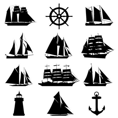 nautical elements のイラスト素材