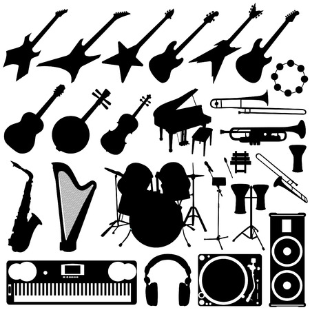 music instrument set のイラスト素材