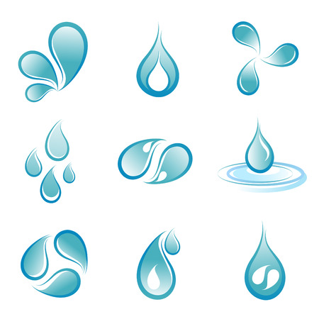 water symbol set のイラスト素材