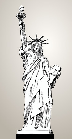 liberty status illustration のイラスト素材
